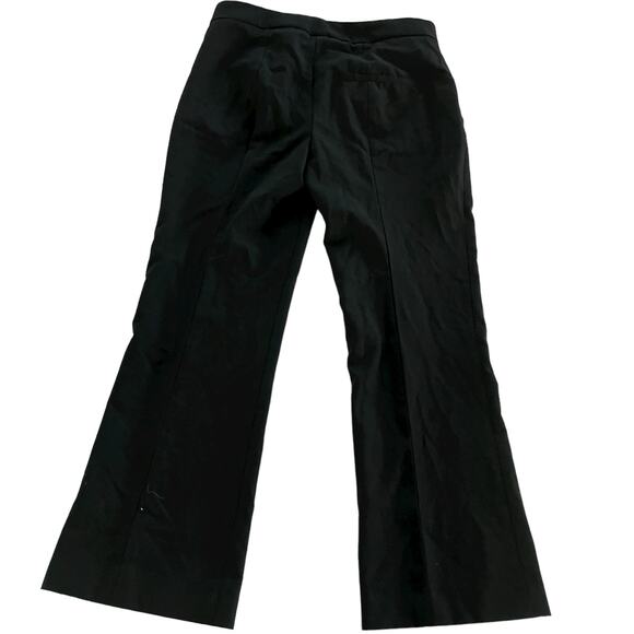 Zara Pants Womens 2 Black Wide Leg Flare Trousers Mid Rise Career - Picture 3 of 8